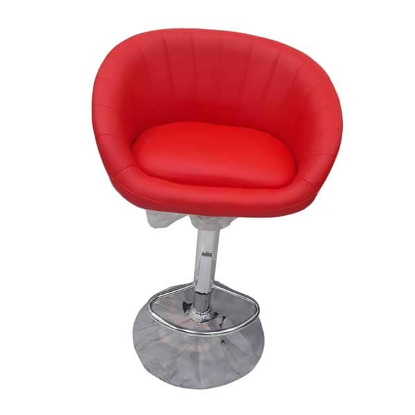 Floral Red Poshish Stool